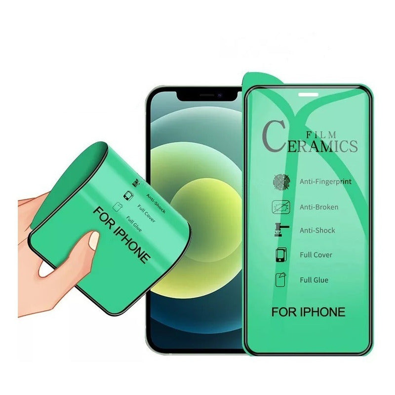 Película 9d Cerâmica iPhone 15 11 Pro Max X 13 Xr 6 7 8 Plus
