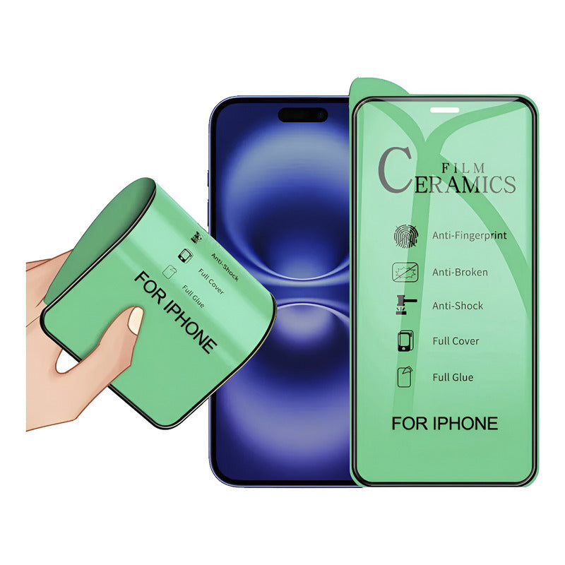 Película 9d Cerâmica iPhone 15 11 Pro Max X 13 Xr 6 7 8 Plus