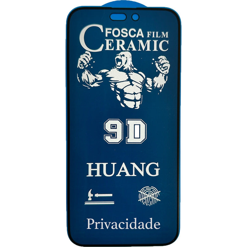 Película Privacidade Ceramica Fosca Para iPhone - Não Quebra