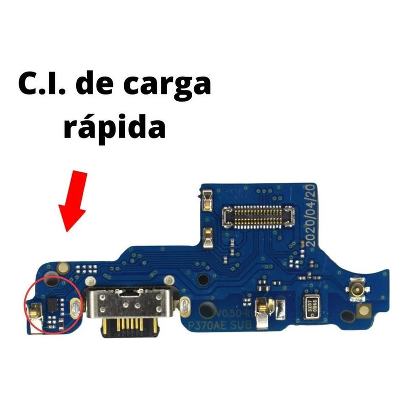 Placa Conector Carregamento Compatível Moto G9 Play Original