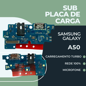 Sub Placa Placa Plaquinha Antena De Carga Sam A50 - Novo