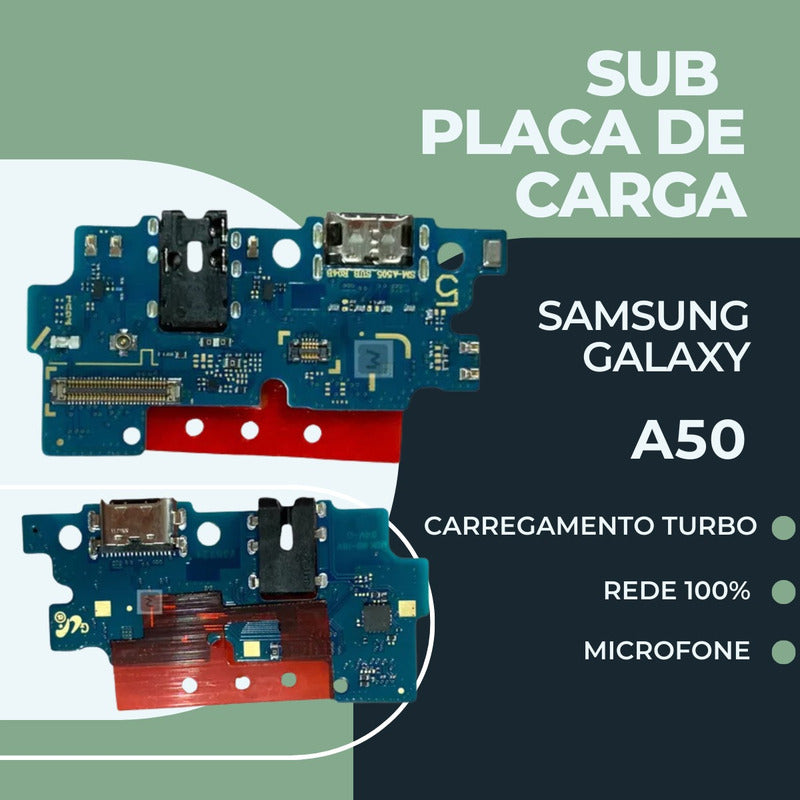 Sub Placa Placa Plaquinha Antena De Carga Sam A50 - Novo