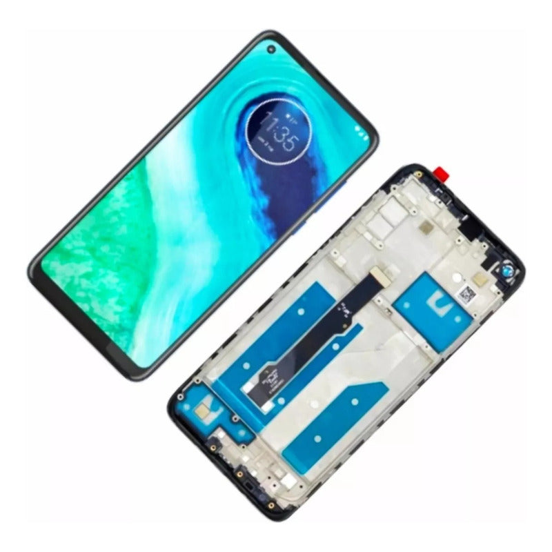 Tela Frontal Compatível Moto G8 Xt2045 Vivid C/aro