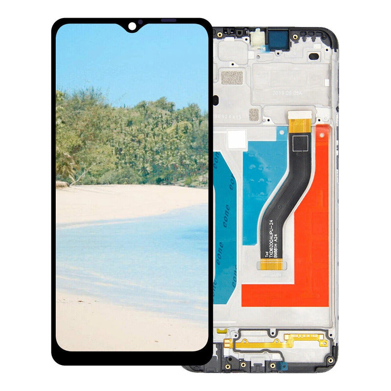 Tela Touch Display Lcd Compatível A10s A107 Premium Com Aro