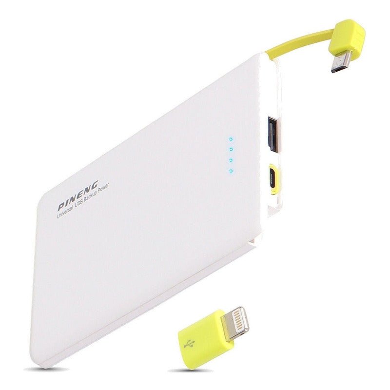 Carregador Portátil Power Bank Celular Carga Rápida Branco