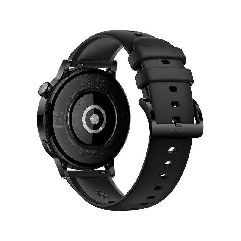 Relógio 45mm Preto Esportivo Inteligente Tela Redonda Ip67