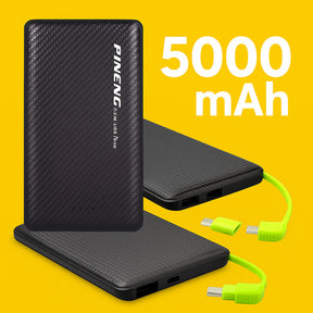 Carregador Portátil Power Bank Celular Carga Rápida Branco