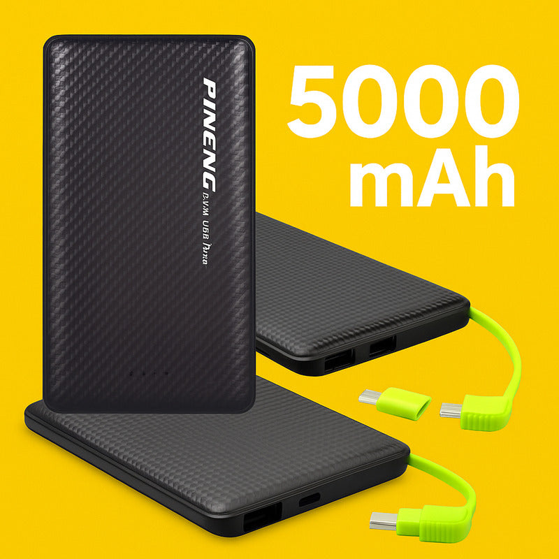 Carregador Portátil Power Bank Celular Carga Rápida Branco