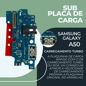 Sub Placa Placa Plaquinha Antena De Carga Sam A50 - Novo