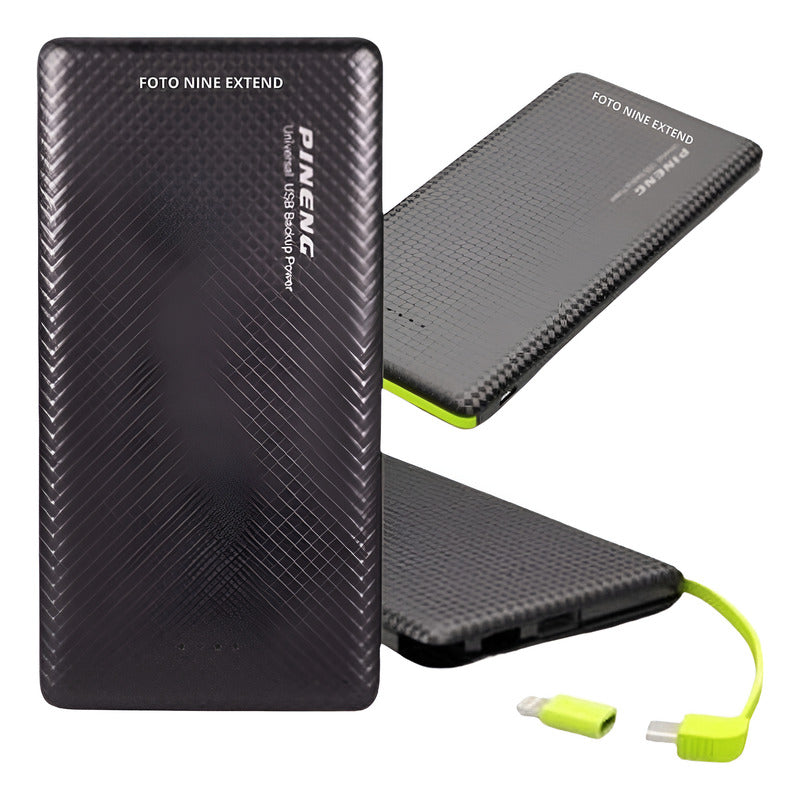 Kit 5 Power Bank Carga Rápida Pineng Portátil 5000mah Tipo C