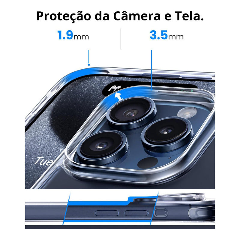 Capa Capinha + Película Fosca Anti Sp P/ iPhone XR Ao 15 Max