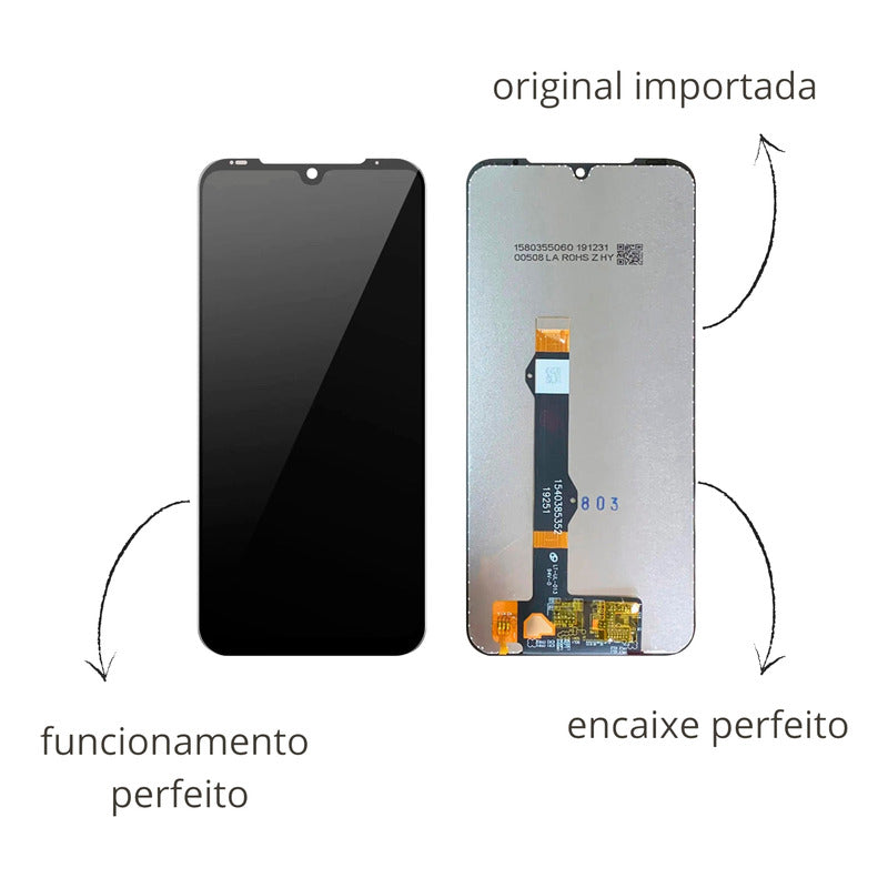 Tela Frontal Touch Display Moto G8 Plus Xt2019 Ori Chi