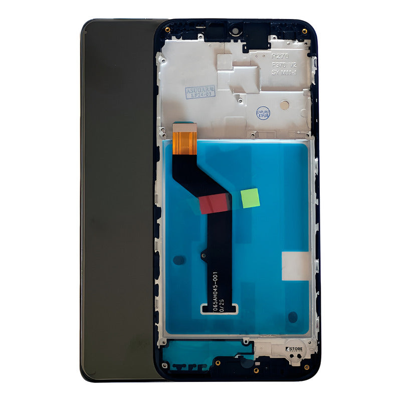 Tela Compatível Moto E7 Plus G9 Play Com Aro Top + Pelicula Cor Preto