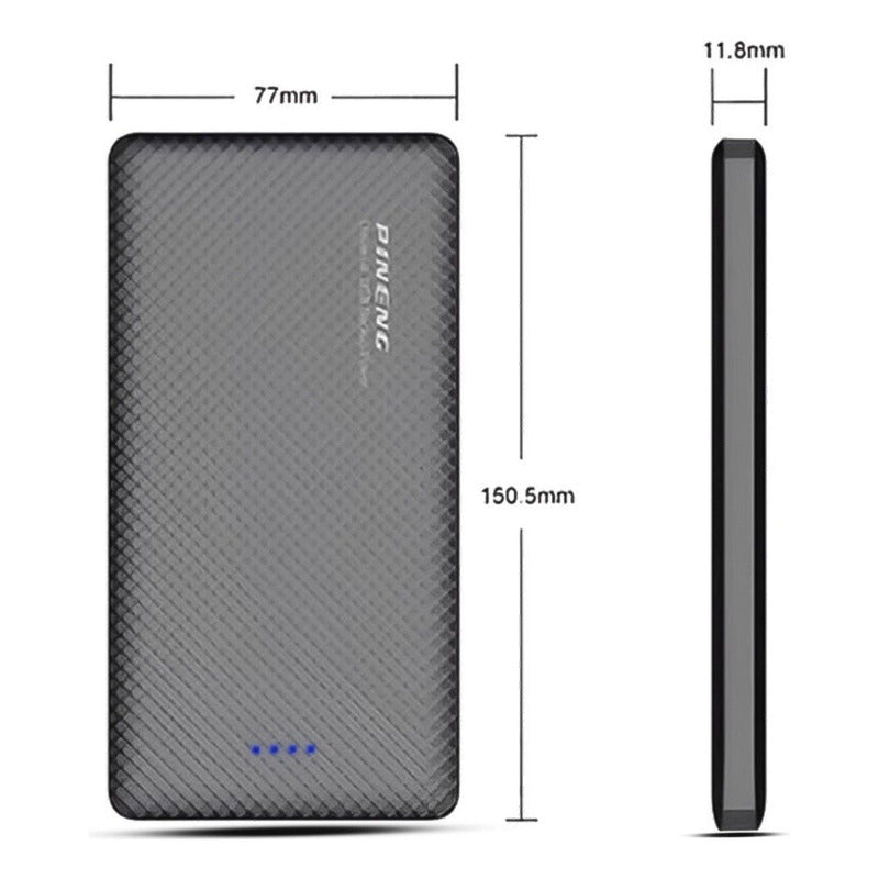 Carregador Portátil Power Bank Celular Carga Rápida Branco