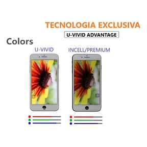 Tela Frontal Display Compatível iPhone 7 A1778 A1779 Vivid