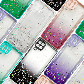 Capa Glitter Luxo Brilho Feminina Para A10 A20 A22 A30 Galax