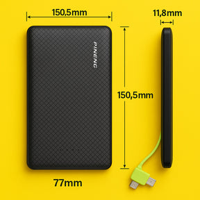 Kit 5 Power Bank Carga Rápida Pineng Portátil 5000mah Tipo C