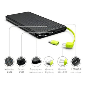 Power Bank Pineng Pn-952 5.000 Mah Compatível C/iPhone 6