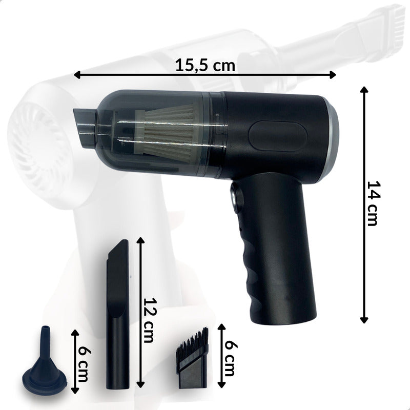 Mini Aspirador De Pó Portátil 2 Em 1 500ml Recarregável