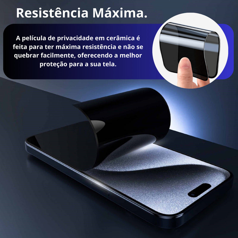 Capa Capinha + Película Fosca Anti Sp P/ iPhone XR Ao 15 Max