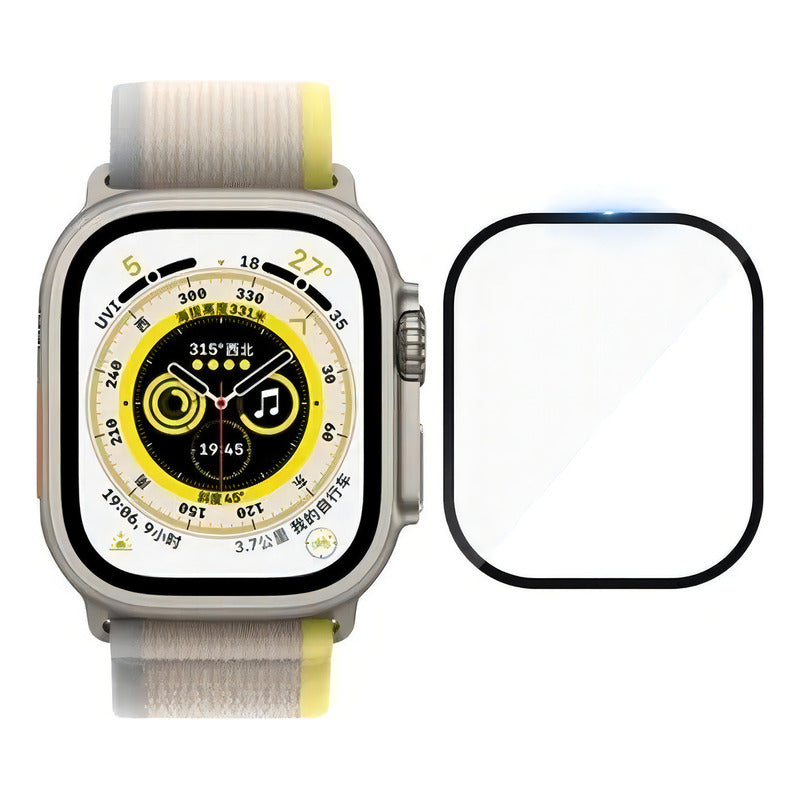 03 Películas Ceramica Gel 9d Para Apple Watch Ultra 49mm